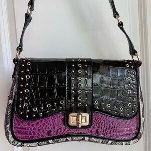Brahmin Nerida Shoulder Bag Dewberry Arise Premier Collection $395
